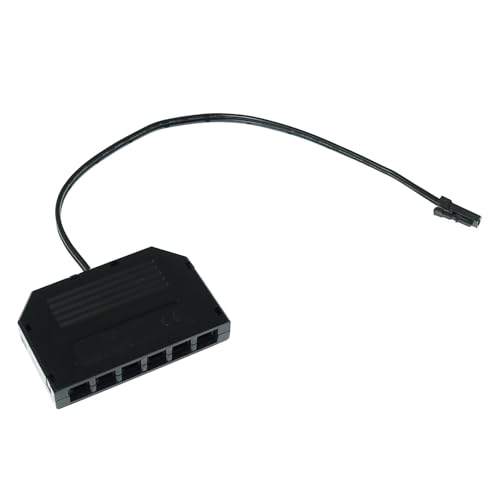 RLECS 6 in 1 Splitter Six-Hole Dupont Junction Box LED Light Branch Box for Cabinet Kitchen Lights