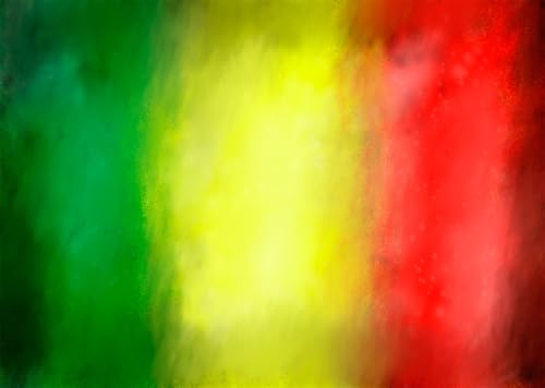 Tissu dégradé Rasta de 2,7x1,8m avec texture fumée vibrante pour décors et accessoires photo
