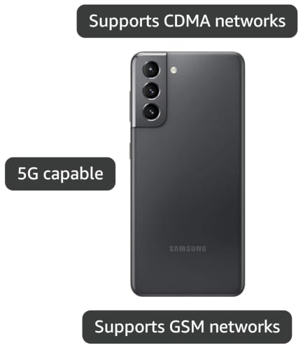 Image of Samsung Galaxy S21 5G, US Version, 128GB, Phantom Gray - T-Mobile (Renewed)