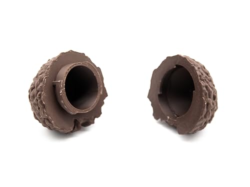Generico Lot de 2 faux truffes pour dressage pour chiens – Fermeture à baïonnette, récipient à huile de truffe, lavable et réutilisable, marron foncé – vue 2