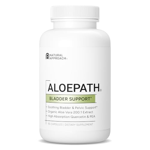 ALOEPATH Bladder Support & Pelvic Wellness Supplement with Organic Aloe Vera Maximum Strength Formula with Quercetin Pea & L-Arginine for Urinary Comfort USA Manufactured (90 Capsules)