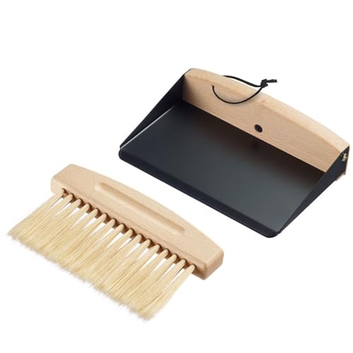 Westmark Juego de escoba y recogedor de mesa, Cepillo de mano y recogedor para eliminar las migas de la mesa de comedor, duradero y compacto, 154 × 110 × 40 mm