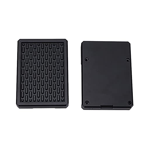Caja de aleación de aluminio para Raspberry Pi 4, negra miniatura 3