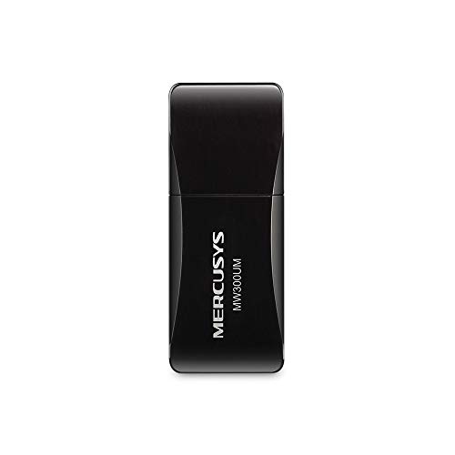 Mini adaptador USB wireless N de 300Mbps Mercusys MW300UM