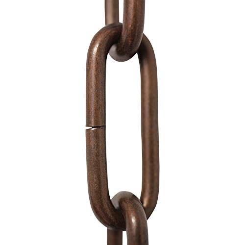 Image of RCH Hardware CH-S59-395-AC Steel Chandelier Chain 7 Gauge, Antique Copper (1 Foot)