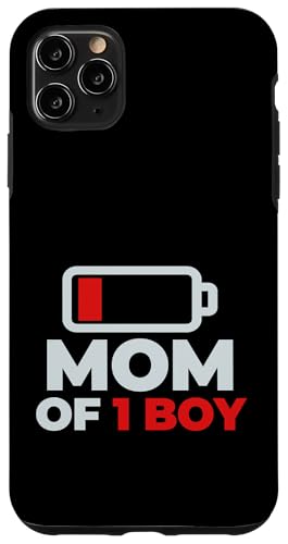 Mothers Day Tired Mom of 1 Boy �ʔ����f�U�C�� �X�}�z�P�[�X iPhone 11 Pro Max �p