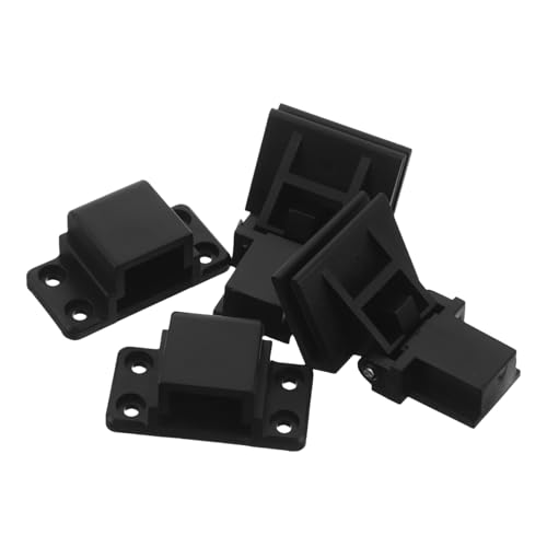 Vaguelly Charnières de Couvercle Anti-poussière pour Platine Vinyle, Ensemble de 2 Pièces Noires, Charnières de Précision Universelles Compatibles,...