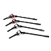2PCS Hard Steel Front Axle CVD Drive Shaft Dogbone for 1/10 RC Crawler Axial SCX10(Red)