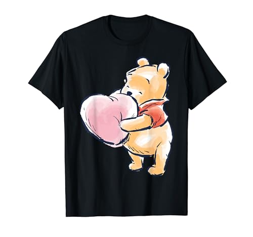 Disney Winnie the Pooh Baby Pooh Hugging A Heart Water Color T�V���c