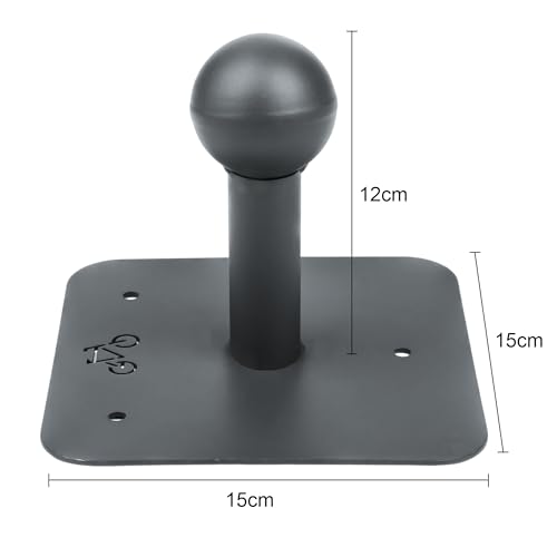 SROCHN Wandhalterung Fahrradträger, Kugelkopf Fahrrad-Heckträger Wandhalterung mit Schrauben und Kunststoff-Spreizdübel (Grau)