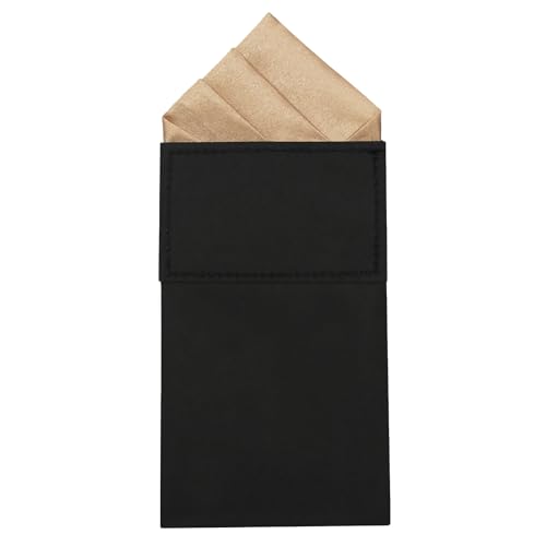 Image of Mens Pre-Folded Pocket Squares on Card Pocket Handkerchief for Suit Accessories
