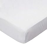 SheetWorld Fitted 100% Cotton Percale Portable Mini Crib Sheet 24 x 38, Solid Ivory Woven, Made in USA