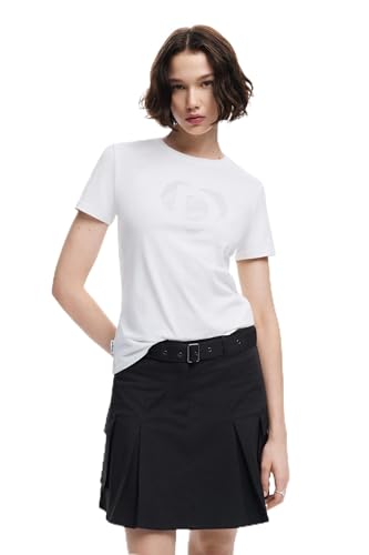 T-shirt Desigual TS Daisy blanc XXL coupe fluide pour masquer les formes