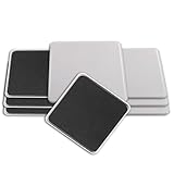 vshougou 4pcs 5' Reusable Large Furniture Sliders for Carpet, Square Large Carpet Furniture Moving Pads, Heavy-Duty Furniture Movers Sliders Moving Furniture Sliders Easily Move