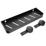 ABOOFAN Saugnapf Badezimmeraufbewahrung ohne Bohren mit Aluminium und Abs Elegantes Badregal für Vielseitige Organisation und Starke Saugnapfhalterung im Badezimmer