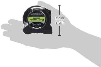 Komelon PowerBlade 5m/16ft Tape Measure Dura NY Nylon Coated Steel Blade-MPT57E