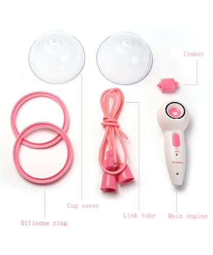 Extractor manual de leche con copa de succión dual rosa miniatura 3