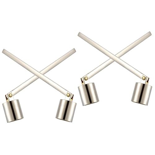 DECHOUS 4 Pcs Candle Extinguisher Candle Snuffer Extinguishers Aromatherapy Candles Snuffer Candle Wick Snuffer Candle Care Kit Candle Wick Clipper Fader Stainless Steel Household