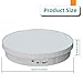 JAYEGT Motorized Rotating Display Stand, 12.6inch /44Lbs Load ,Real Mirror Cover ，360 Degree Electric Rotating Turntable ,Cup Display Turner Stand,Photography Products, Jewelry ,Tumbler -White