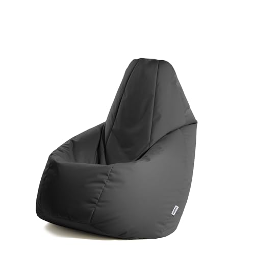 Avalon Pouf Poltrona Sacco Grande L Jive, Nero