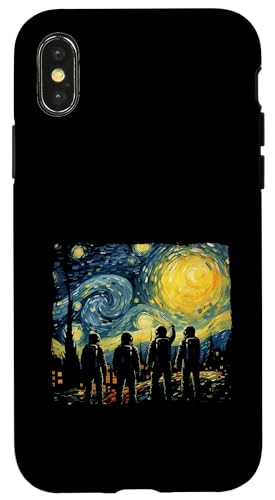 Installazione facile Custodia per iPhone X/XS Artemis Space Astronaut Space Suit Starry Night Graphic Art