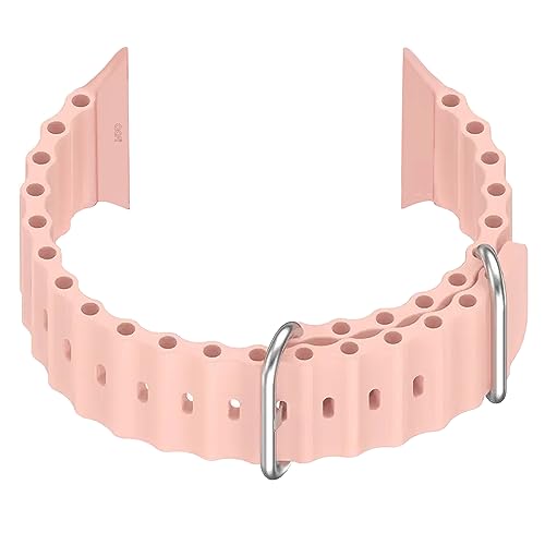 Image of ACM Watch Strap Slide 42mm 44mm 45mm 46mm 49mm Silicone Smart Belt Compatible with Boat Wave Elevate Smartwatch Classic Band Creame