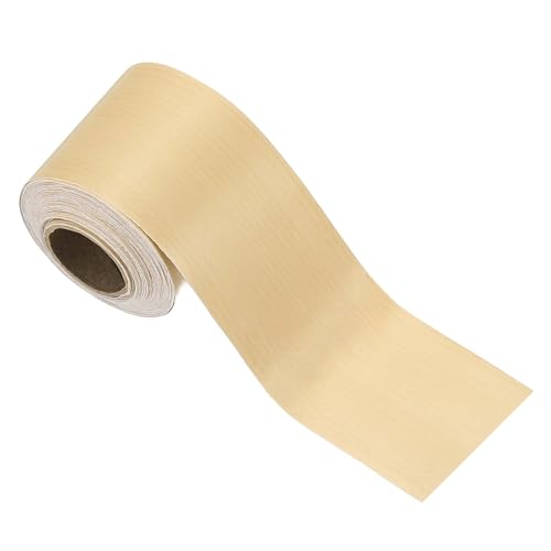Image of PATIKIL Wood Grain Tape 2 inch x 32 ft, Self-Adhesive Wood Texture Repair Tape Realistic Wooden Effect Patch for Furniture Cabinets Floor Walls, Yellow Fir