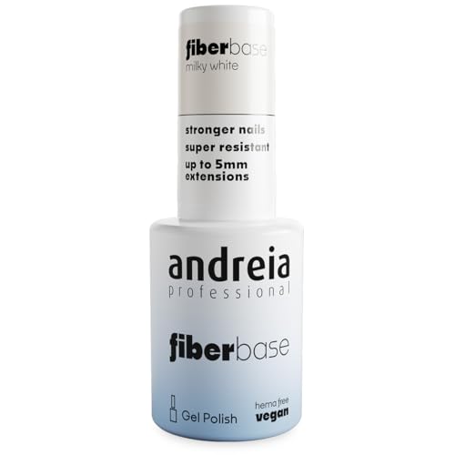 Andreia verniz fiber base milky white