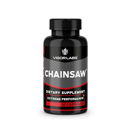 Chainsaw by Vigor Labs (30 Capsules) Supports Firmness Stamina and Endurance Dietary Supplement to Boost Blood Flow (Made in USA)