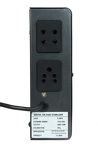 Image of SYSPRO Major Voltage Stabilizer for LED /LCD TV + Set Topbox DVD Player (130-280 V) Wall Mountable (100 INCH- Black)