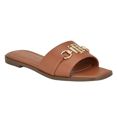 Tommy Hilfiger Women's Pipper Sandal, Medium Brown 210, 7
