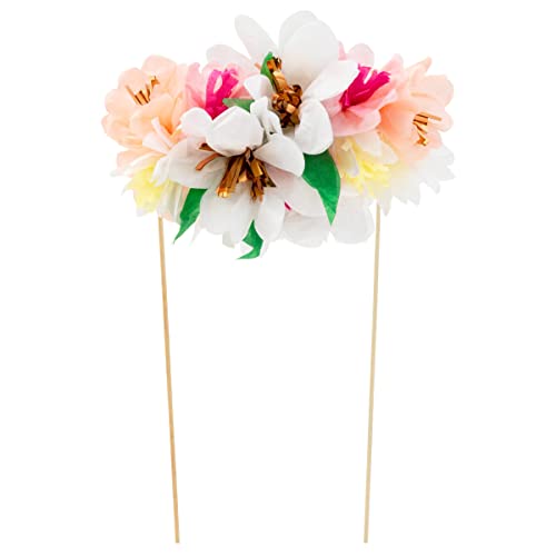 Meri Meri Decoración para tartas con ramo de flores (paquete de 1)