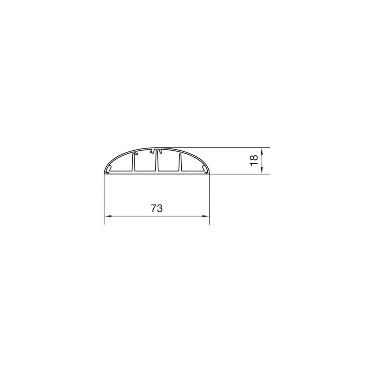 Aufbodenkanal 18x75 anthrazit HAGER SL1807507021