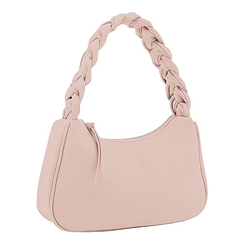 Image of Emperia Braided Top Handle Shoulder Bag For Women, Trendy Designer Small Hobo Tote Handbag