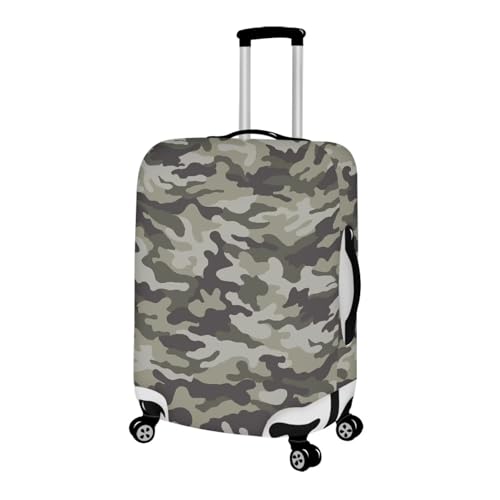 Camo Luggage Covers For Suitcase Dust Proof Suitcase Cover Protector Luggage Identifiers Baggage Covers Suitcase Sleeves Fit 18-32 Inch Luggage Bottom Zippered Suitcase Protector2