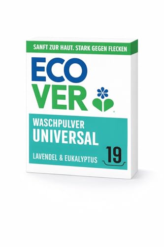 Ecover Universal-Waschpulver Waschmittel Duftrichtung: Frischer Lavendel & Eukalyptus 1 x 19 Waschgänge 1 x 0.95 kg