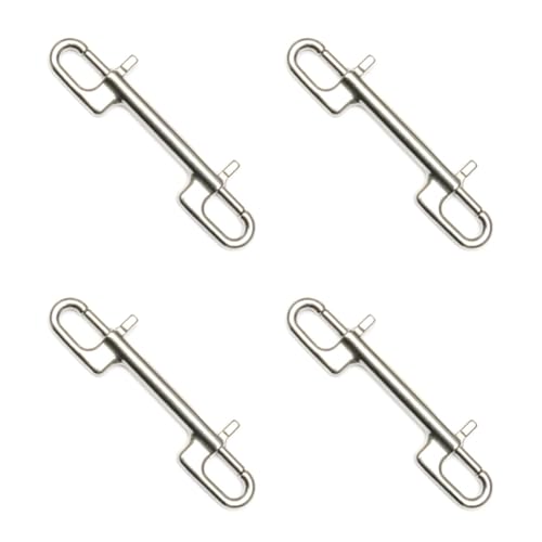 Gancho de acero inoxidable para correa de cámara y hamacas mosquetón doble punta para viaje 4x