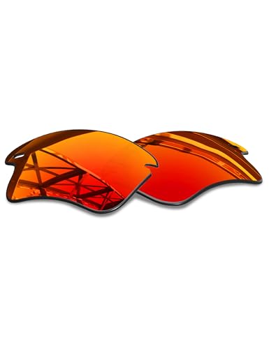 Verres de rechange Oakley Fast Jacket XL polarisés rouge feu pour lunettes de soleil sport
