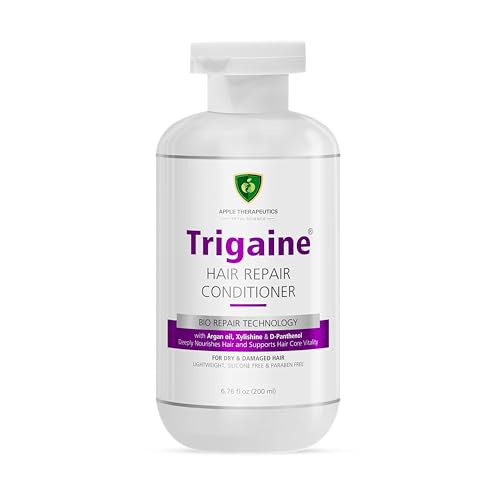 Trigaine Hair Repair Conditioner 200ml | Argan Oil, Xylishine & D-Panthenol | Deep Hydration, Smoothness & Natural Shine | Soft, Frizz-Free, Healthy Hair | Conditioner for Dull,Dry & Damaged Hair