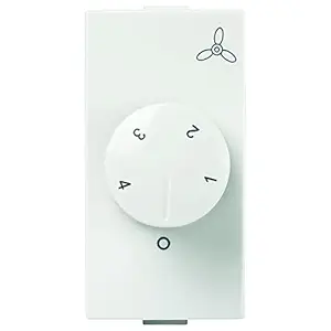 Anchor by Panasonic Roma Plus Modular Polycarbonate 1m 100W Fan Regulator (White, Pack of 10)