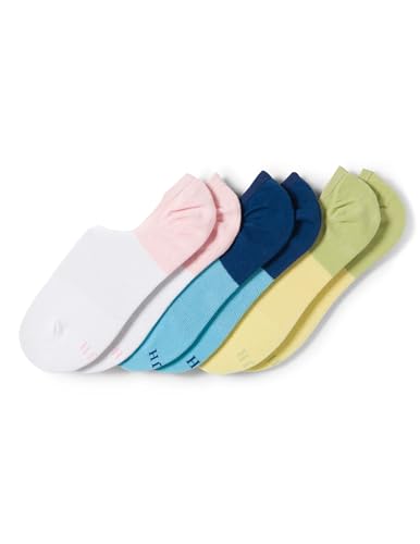 Image of HUE womens Cotton Arch Hug Liner Sock 3 Pair Pack