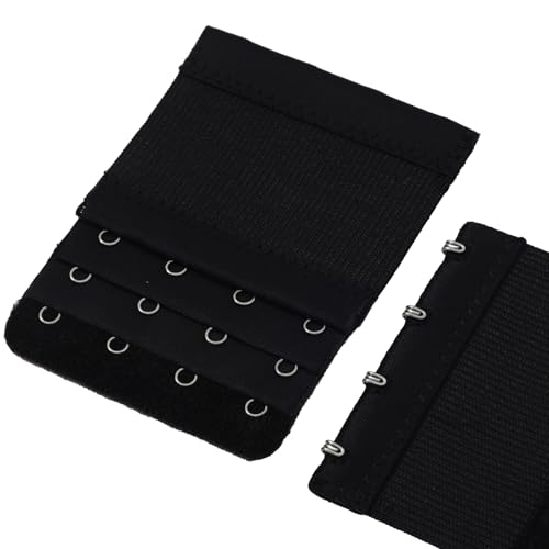 Image of Bra Strap Extenders, Women Elastic Extensions Bra Extender Set, 6 Piece,Skin,White,Black