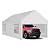 JY QAQA Carport, 10x20 FT Heavy Duty Carport Reinforced Steel Poles with Removable Sidewalls & Doors,Roll-up Windows Car Canopy with Sandbags and All-Season Tarp for Car Boat Truck Motorcycle/White