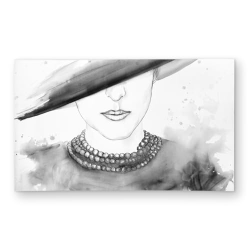 Begin Home Decor C1ROAR35S3ZD4E 3 x 5 ft. Mysterious Lady with a Hat Outdoor Area Rug - Home Decor - Rectangle