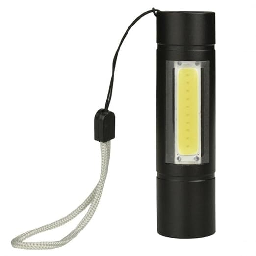 Elecbuzz LED COB Flashlight Zoom Torchlight 3 Modes Pen Clip Light-image-26
