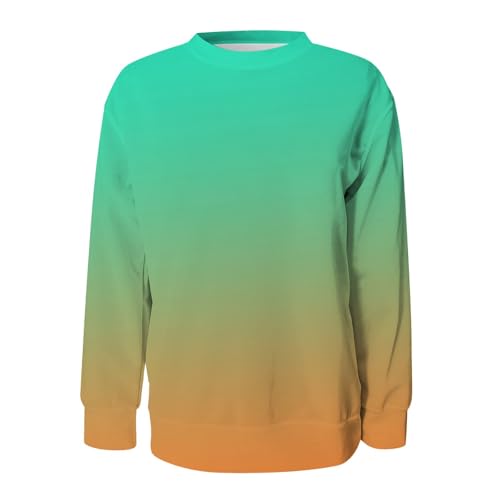 Sweatshirts for Women Crewneck Long Sleeve Oversized Tunic Tops Lightweight Casual Loose Fit Pullover Tops 2025 Workout Shirt4