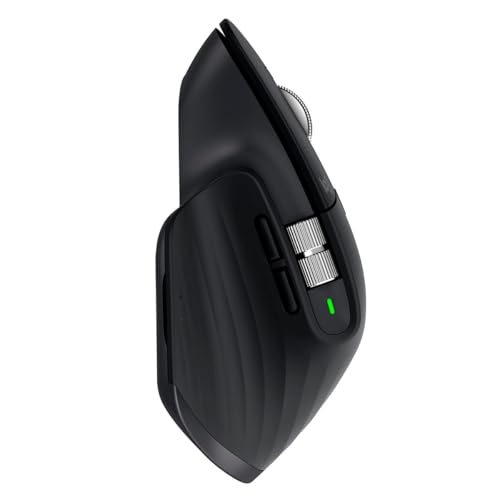 Image of Logitech MX Master 3S - Wireless Performance Mouse with Ultra-Fast Scrolling, Ergo, 8K DPI, Track on Glass, Quiet Clicks, USB-C, Bluetooth, Windows, Linux, Chrome (Black)