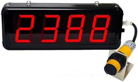 Led Digital Counter, 4-Digit Infrared Counter Counts Up to 9999,70Cm Sensing Distance, Ideal for Conveyor Belts, Workshops,Schools