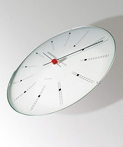 Arne Jacobsen Bankers Wall Clock 8.3 inches (21 cm) 43630, wht