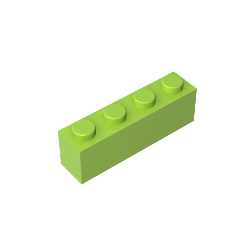 3010 Basic Bricks Brick 1x4 50 Pieces GDS-534 Compatible with Lego Building Blocks Color:Lime